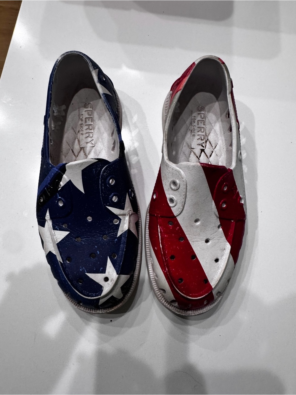 Sperry Women's Size7 mens 5 Float Starsstripes Rubber Boat Shoes